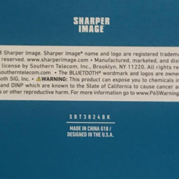 Sharper image x-frame wireless speaker sbt3024b - Picture 7 of 7